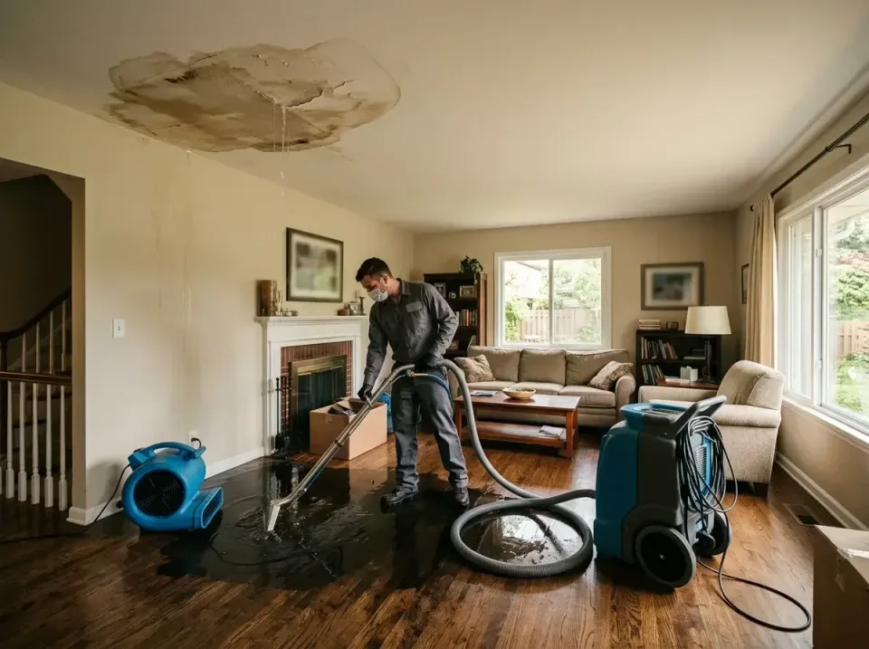 attic-pipe-burst-ceiling-drip-008 — frequently asked questions, Water Damage Restoration & Carpet Care in Island Lake, IL
